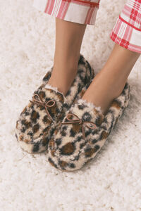 Women'secret Kućne papuče mokasine sa životinjskim printom