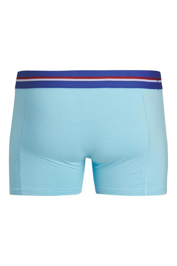 Jack & Jones Pack 3 cuecas azuis de algod&atilde;o azul