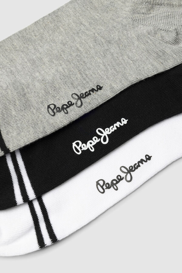 Pepe Jeans Pack 3 calcetines tobilleros  estampado