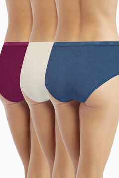 DIM Pack de 3 culottes em v&aacute;rias cores