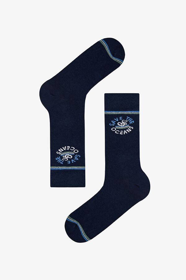 Penti Pack 3 calcetines altos rayas estampado