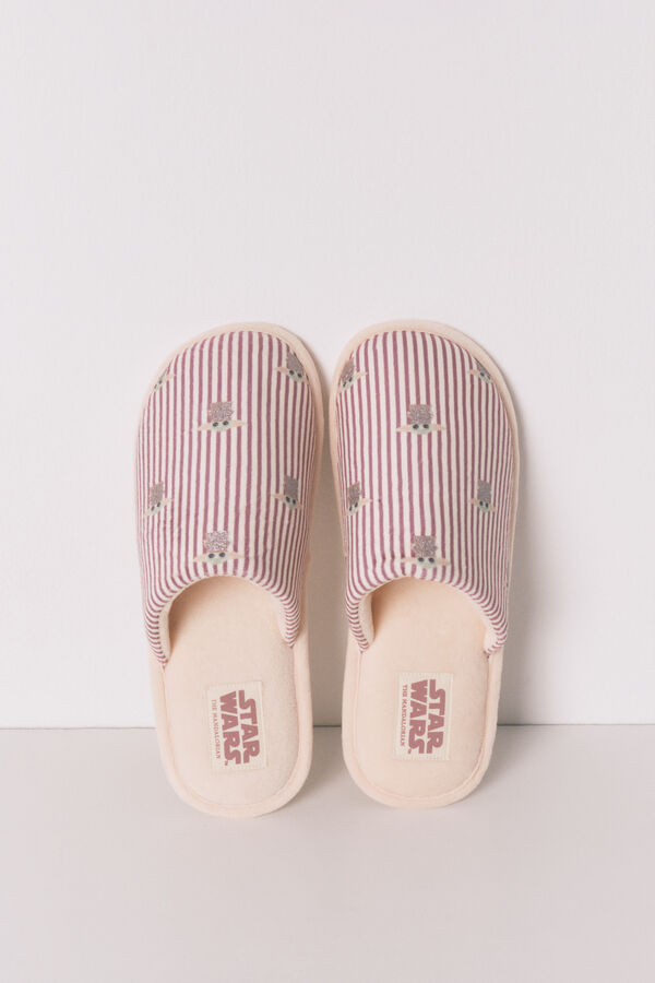 Women'secret Grogu prugaste sobne papuče Narandžasta