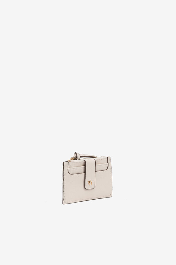 Vilanova Card Holder with Flaps beige