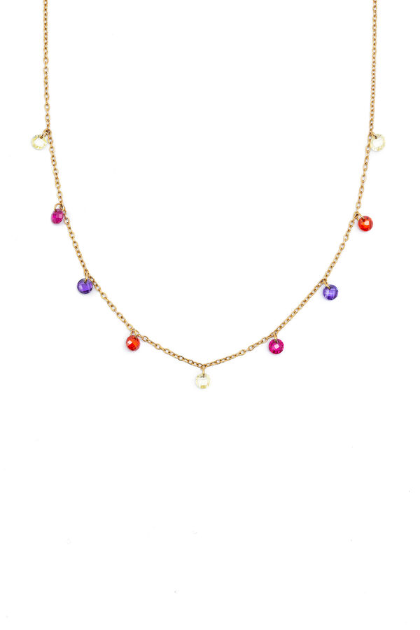 Singularu Color Bits Gold Plated Steel Necklace printed