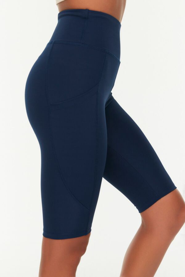 Trendyol Legging deportivo medio biker azul