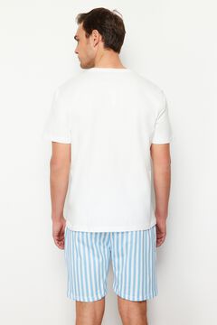 Trendyol Conjunto de pijama corto rayas