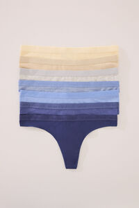 Women'secret Pakovanje od 7 plavih pamučnih japanki