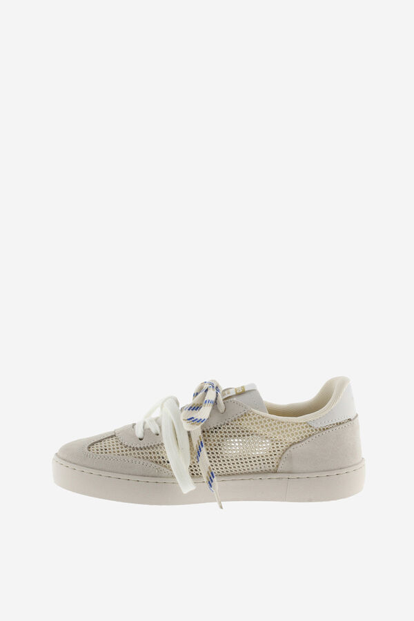 Victoria Zapatillas tipo malla piezas serraje beige