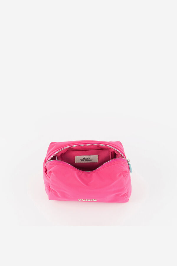 Victoria Neceser nylon cremallera fucsia