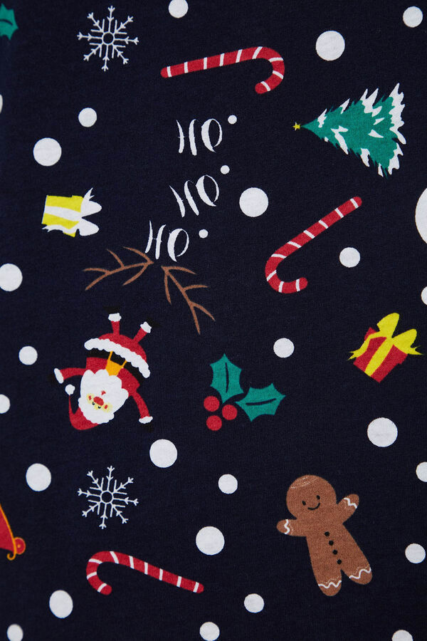 Trendyol Conjunto pijama camisero Navidad azul  azul