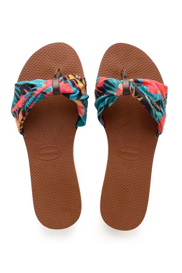 Havaianas You St Tropez flip-flops with fabric strap nude