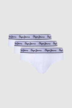 Pepe Jeans Pack de 3 cuecas regular fit em algod&atilde;o com elastano.