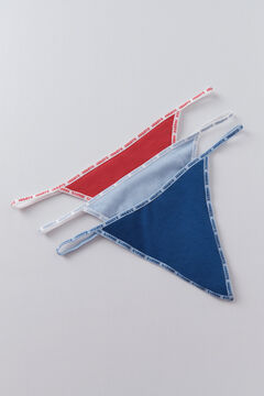 HI&BYE Pack 3 tangas rojo, azul, azul