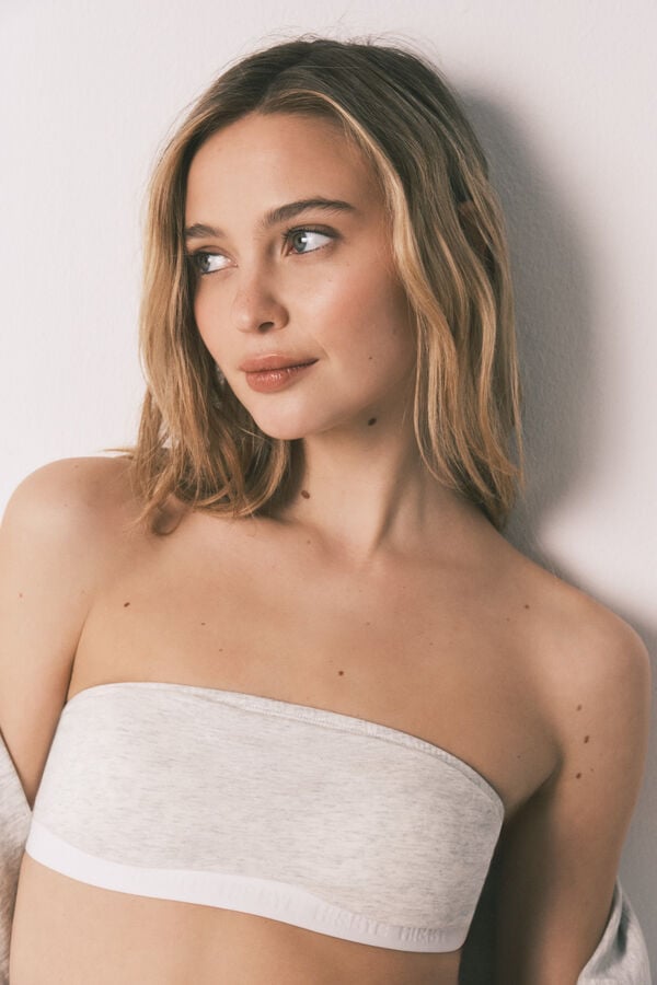 HI&BYE Siv bandeau grudnjak Siva