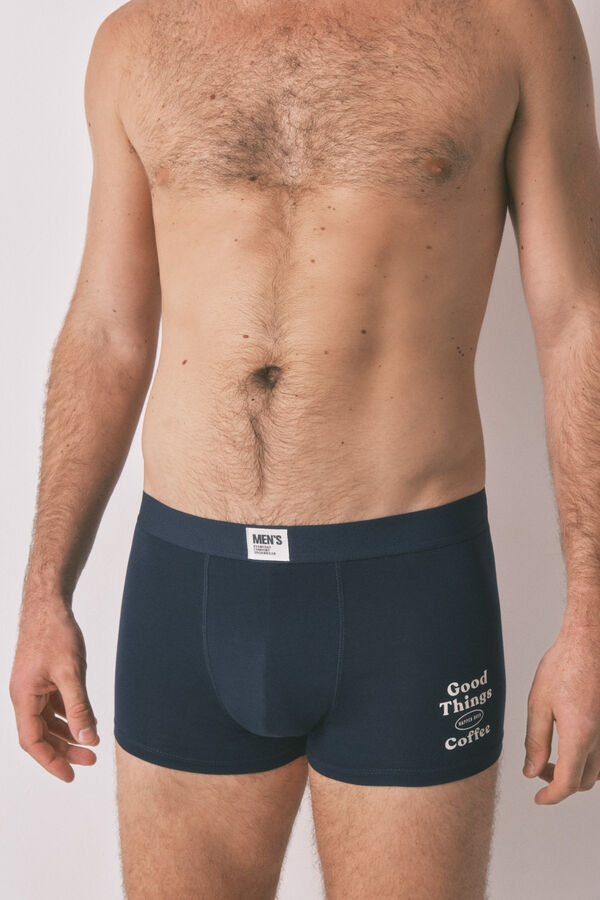 Women'secret Pacote de 2 boxers riscas azuis azul