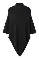 Pieces Poncho con cuello negro