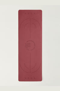 Born Living Yoga Tapete Mat Wave 6 mm vermelho
