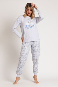 Mr. Wonderful Pijama mujer Mr. Wonderful Hoy estoy de Selfie gris