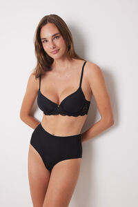 Women'secret Cueca redutora alta preta