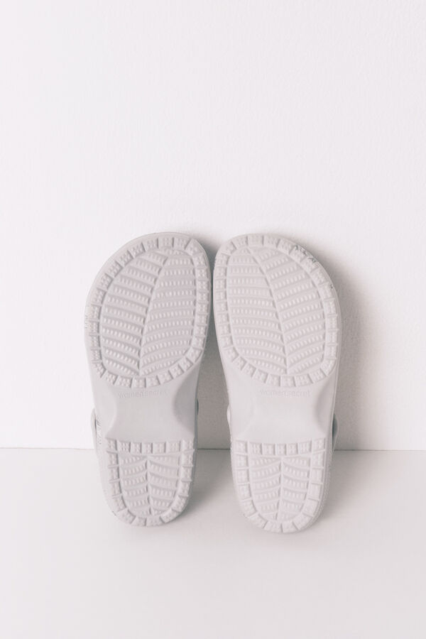 Women'secret Sobne papuče od jagnjeće krzno sa Snupijem Siva