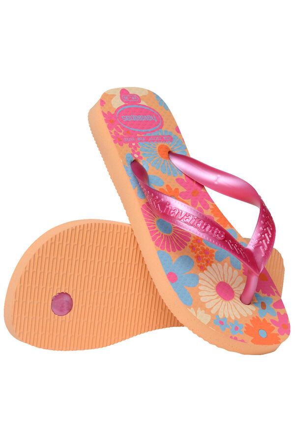 Havaianas Flip-Flops Hav. Kinder Orange Blumen Rot