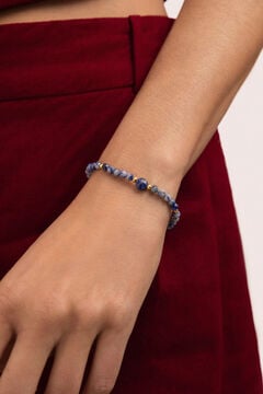 Singularu Pulsera Amulet Cianita Acero Ba&ntilde;o Oro