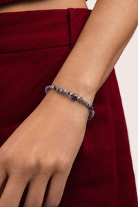 Singularu Pulsera Amulet Cianita Acero Ba&ntilde;o Oro