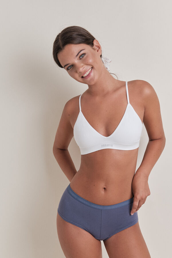 HI&BYE Paket od 2 plavo-bele gaće Print