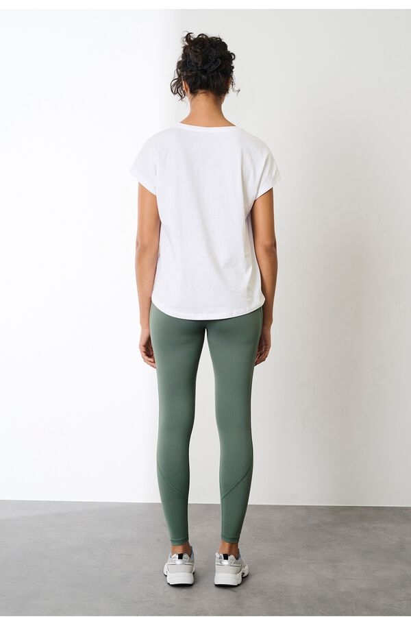 Only Play Camiseta algod&oacute;n org&aacute;nico manga corta. blanco