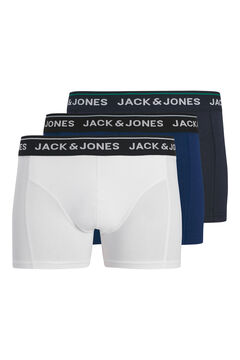 Jack & Jones Pack 3 boxers em algod&atilde;o