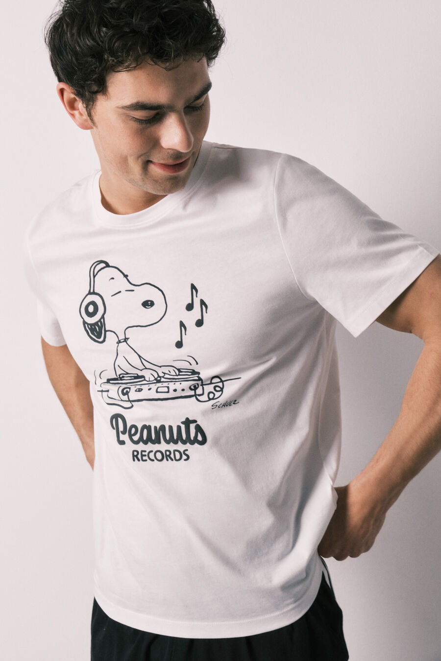 Pijama corto hombre algodón Snoopy