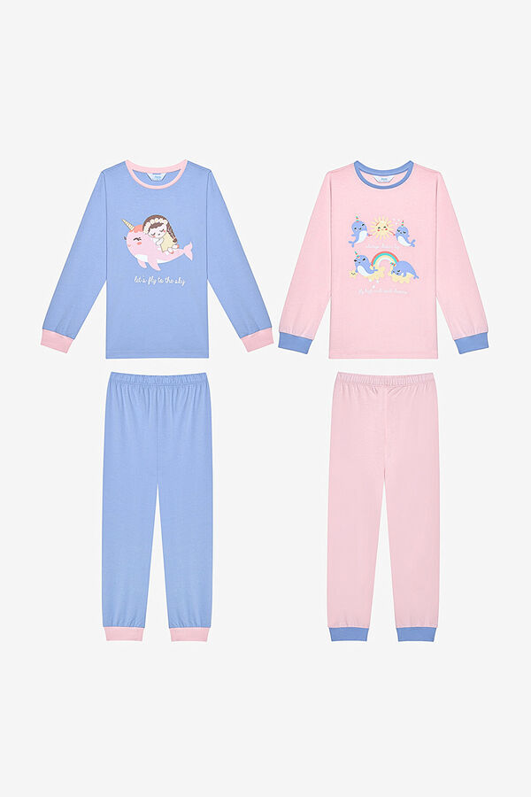 Penti Pack de 2 pijamas de menina estampado