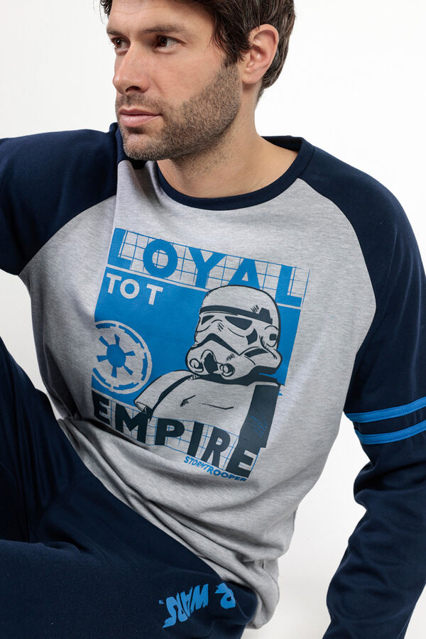 Admas Men's Star Wars Empire long pyjamas Plava