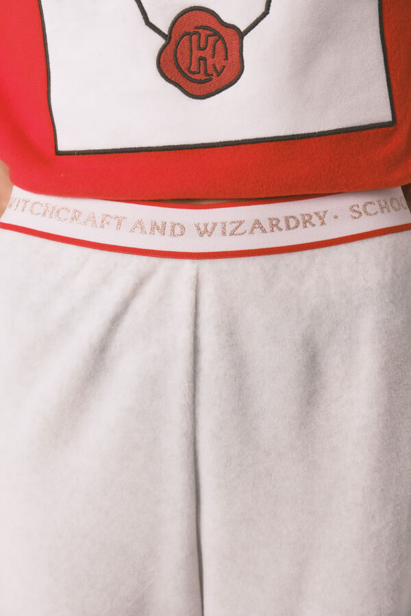 Women'secret Duga pidžama od mekog flisa sa printom Harry Potter Crvena