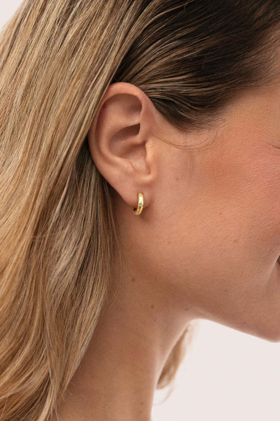 Pendientes Aro Starla Sparks S Baño Oro