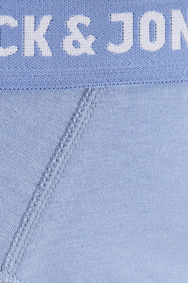 Jack & Jones Pack de 3 slips lisos de algod&oacute;n estampado