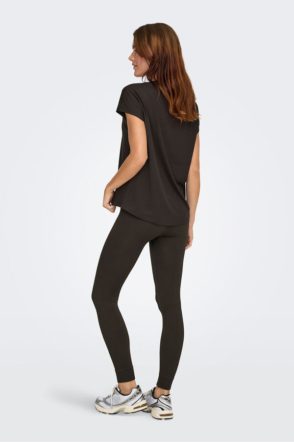 Only Play T-shirt desportiva de manga curta castanho