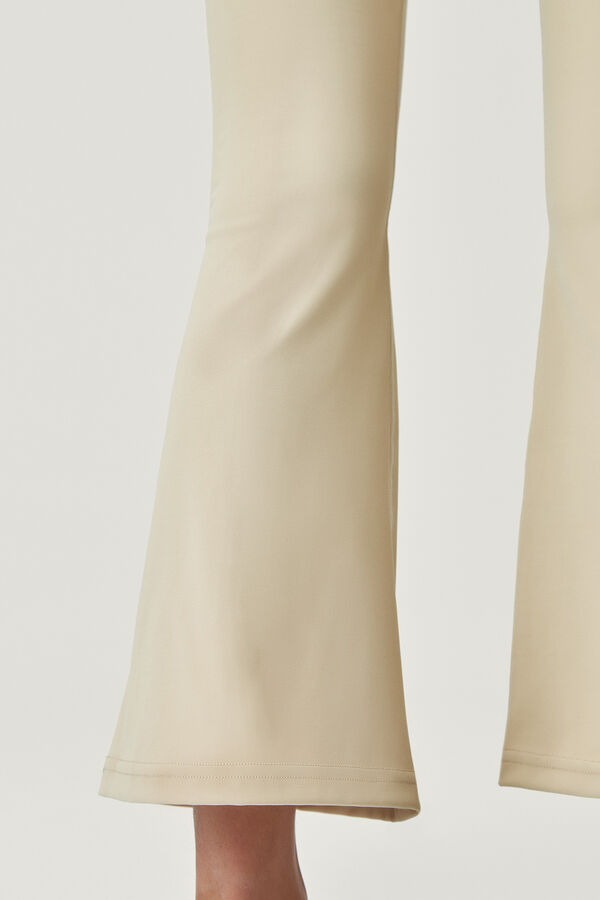 Born Living Yoga Legging Jin Flare Oat Milk  brown