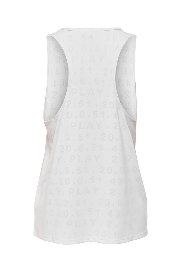 Only Play T-shirt treino sem mangas branco