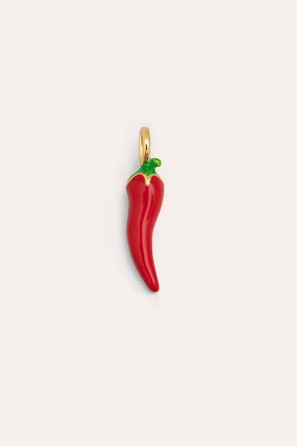 Singularu Charm Chili Pepper Gold Plated r&aacute;vasalt mint&aacute;s