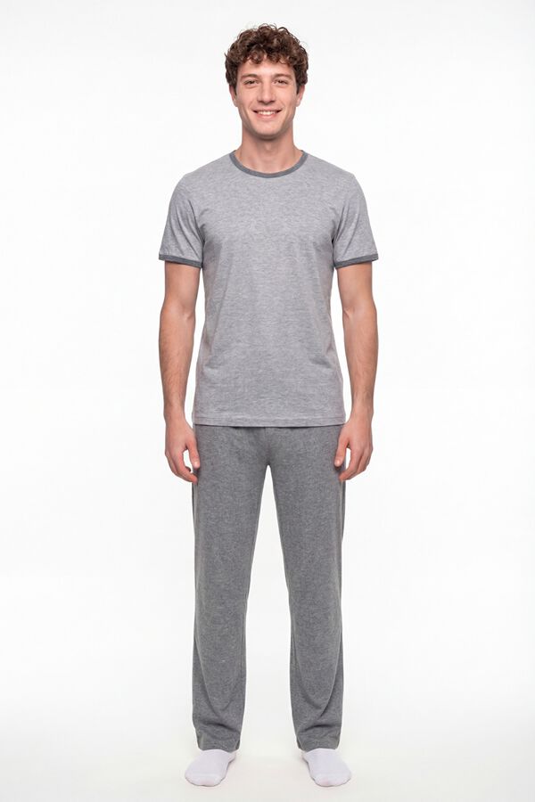 Penti Conjunto pijama largo manga corta liso estampado