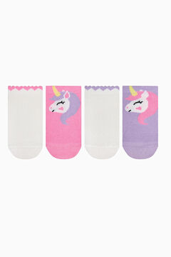 Penti Pack 4 calcetines unicornio estampado