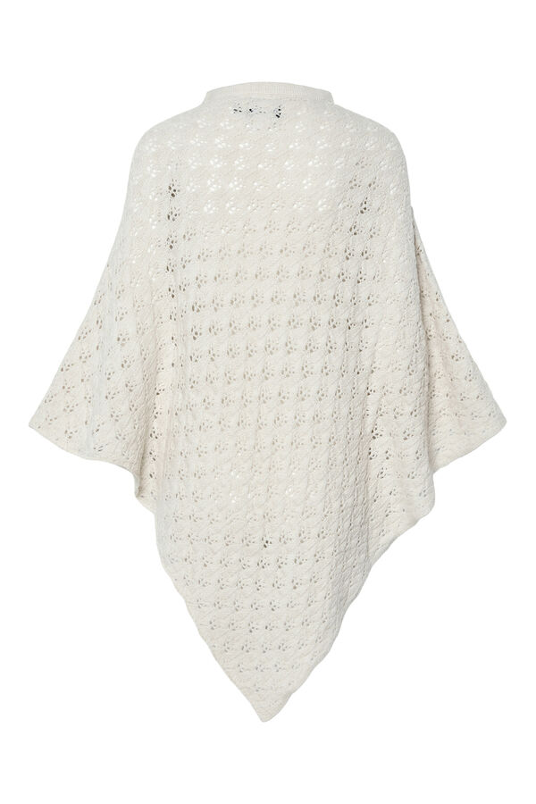 Pieces Poncho de ganchillo blanco