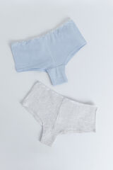 HI&BYE Paket od 2 plavo-sive gaće Plava