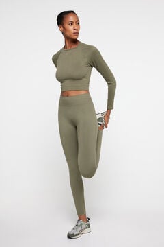 Only Play Leggings compridas com cintura subida verde