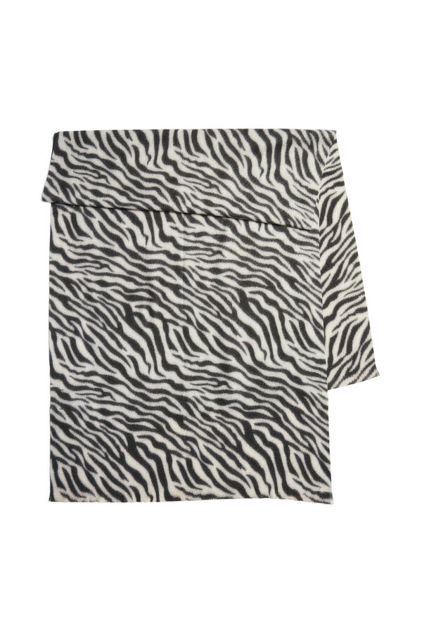 Pieces Bufanda fina de cebra blanco