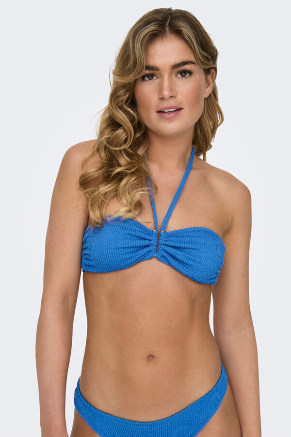 Womensecret Bandeau bikini top kék