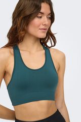 Only Play Sujetador deportivo intensidad media copas verde