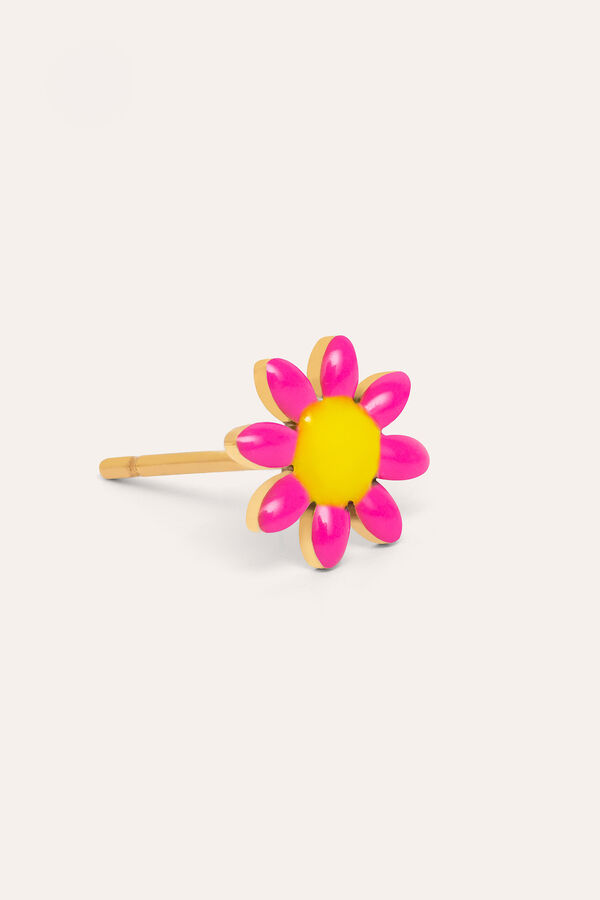 Singularu Rose Daisy May Gold Bathroom Single Earring printed