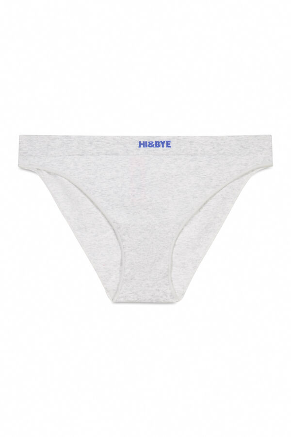 HI&BYE Klasszikus, varrás nélküli szürke női alsó szürke